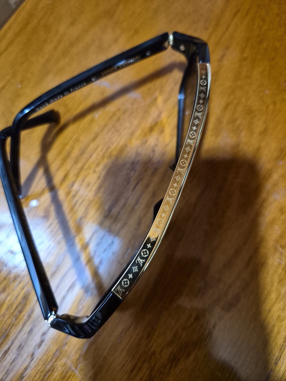 Louis Vuitton Black and Gold Oversized Sunglasses - Picture 5 of 9
